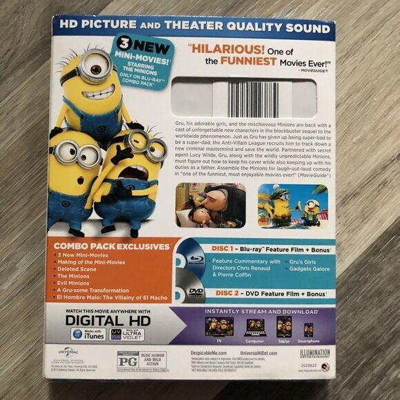 Despicable Me 2 Blu Ray DVD Digital HD . Sealed. - Picture 5 of 6